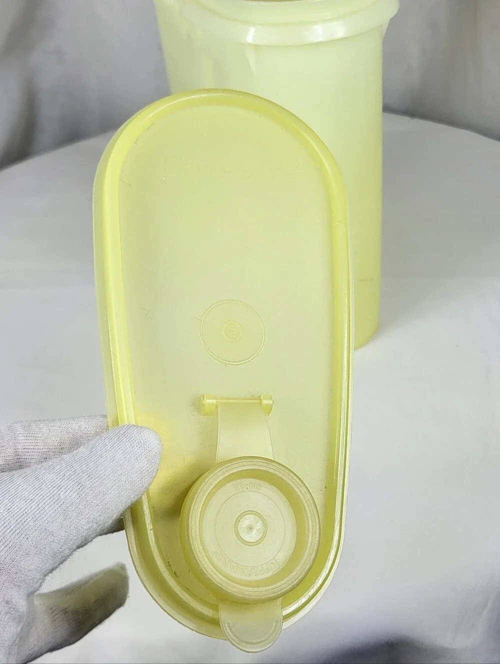 Tupperware bright yellow